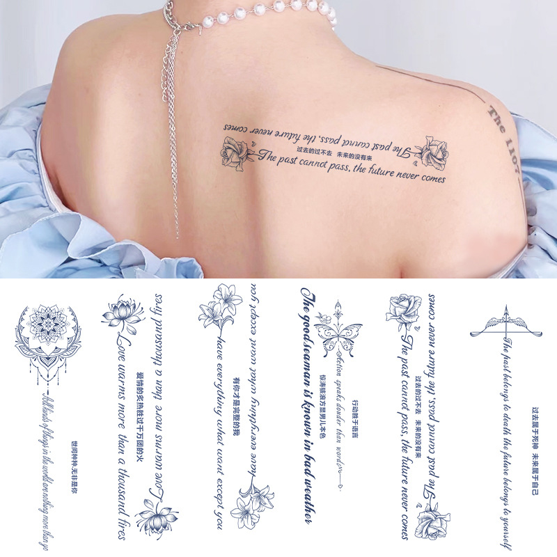 Best of Herbal Plant Tattoo Stickers Men Women Back Decals Semi-Permanent Flower Arm Big Size Reviews & Tips