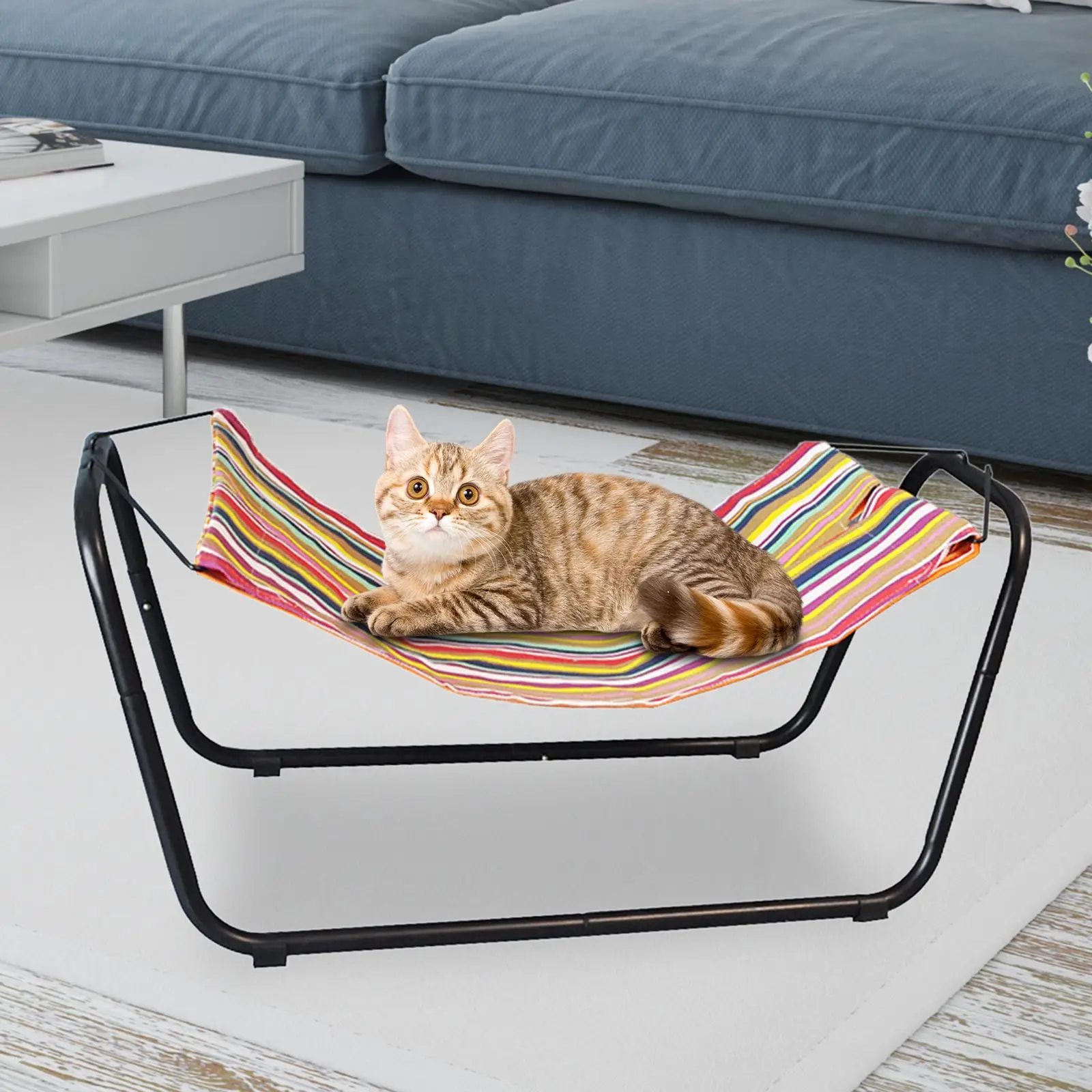 Cat Hammock Dog Sleeping Bed Removable Hanging Cradle Rocking Chair Cat Hammock for Puppy Indoor Cats Dogs Kitten Small Animals