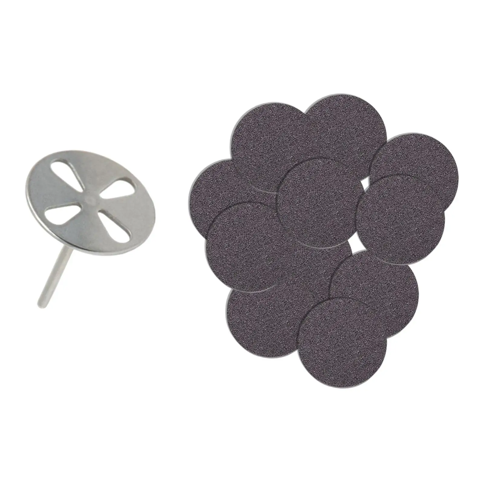 100Pcs 25mm Sand Papers Grinding Disc Tool Replacement for Electric Foot File Quick Shortening Nails Pedicure Tool Hard Skin