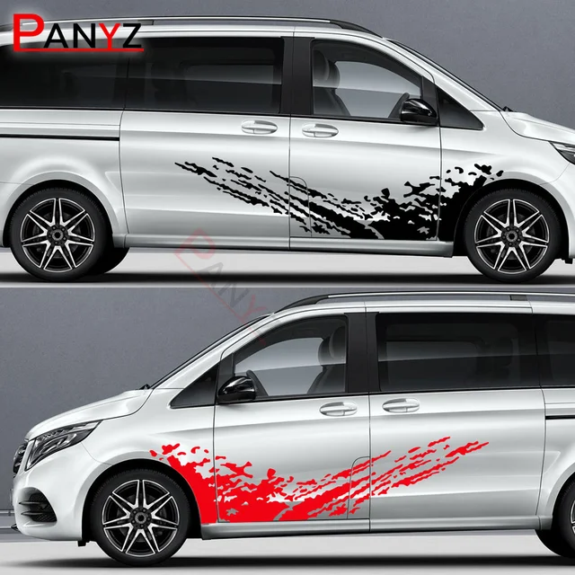 Mercedes Benz Vito & Viano - EVO - adesivi laterali adesive auto sticker -  N° 7671