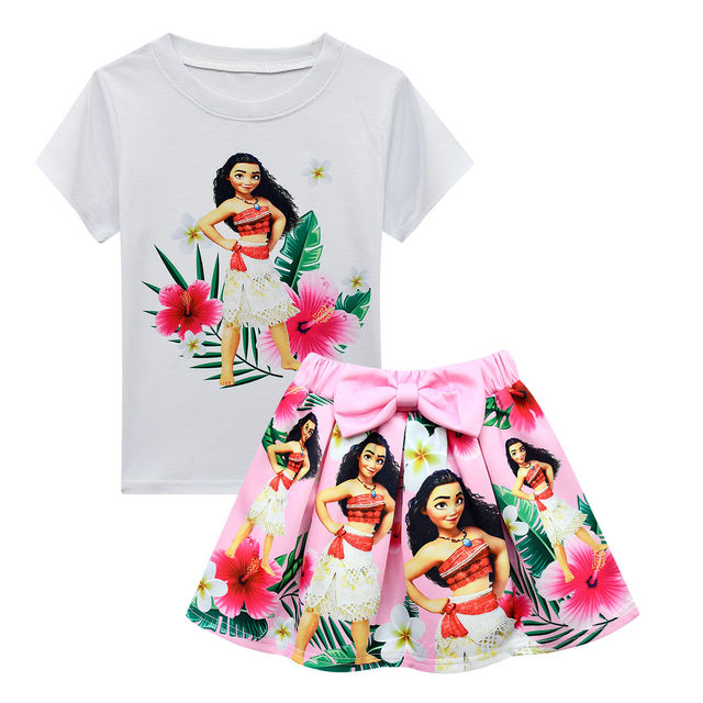 Moana Baby Cartoon infantil camiseta estampada, camiseta de manga curta,  harajuku, kawaii, tops brancos, roupas infantis, verão, fofo - AliExpress