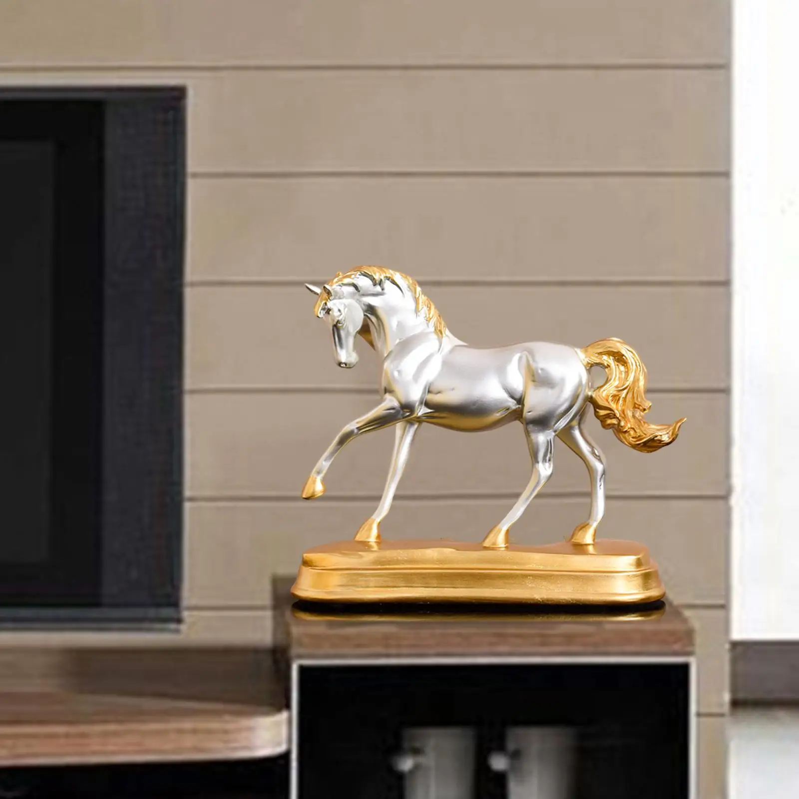 European Style Wealth Horse Figurine Figurines Fengshui for Furnishing Home Decor