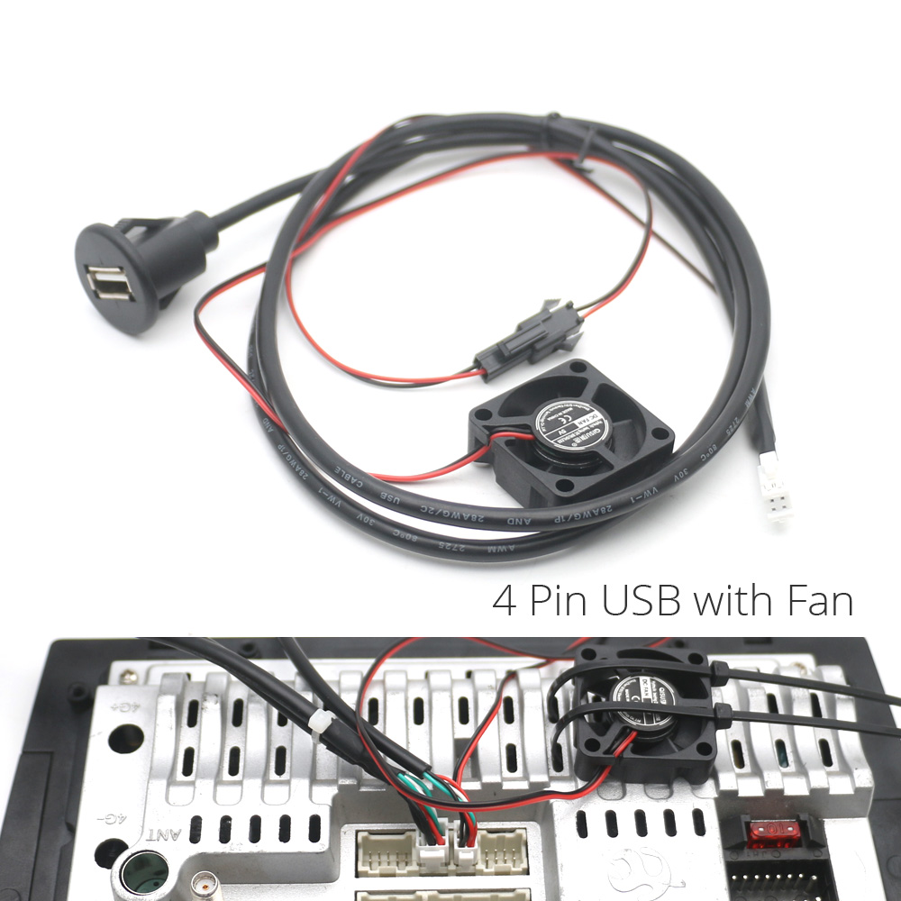 4 6-polige Autoradio-USB-Schnitts telle für Armaturen brett halterung für Android-Multimedia-Player – Detail 13