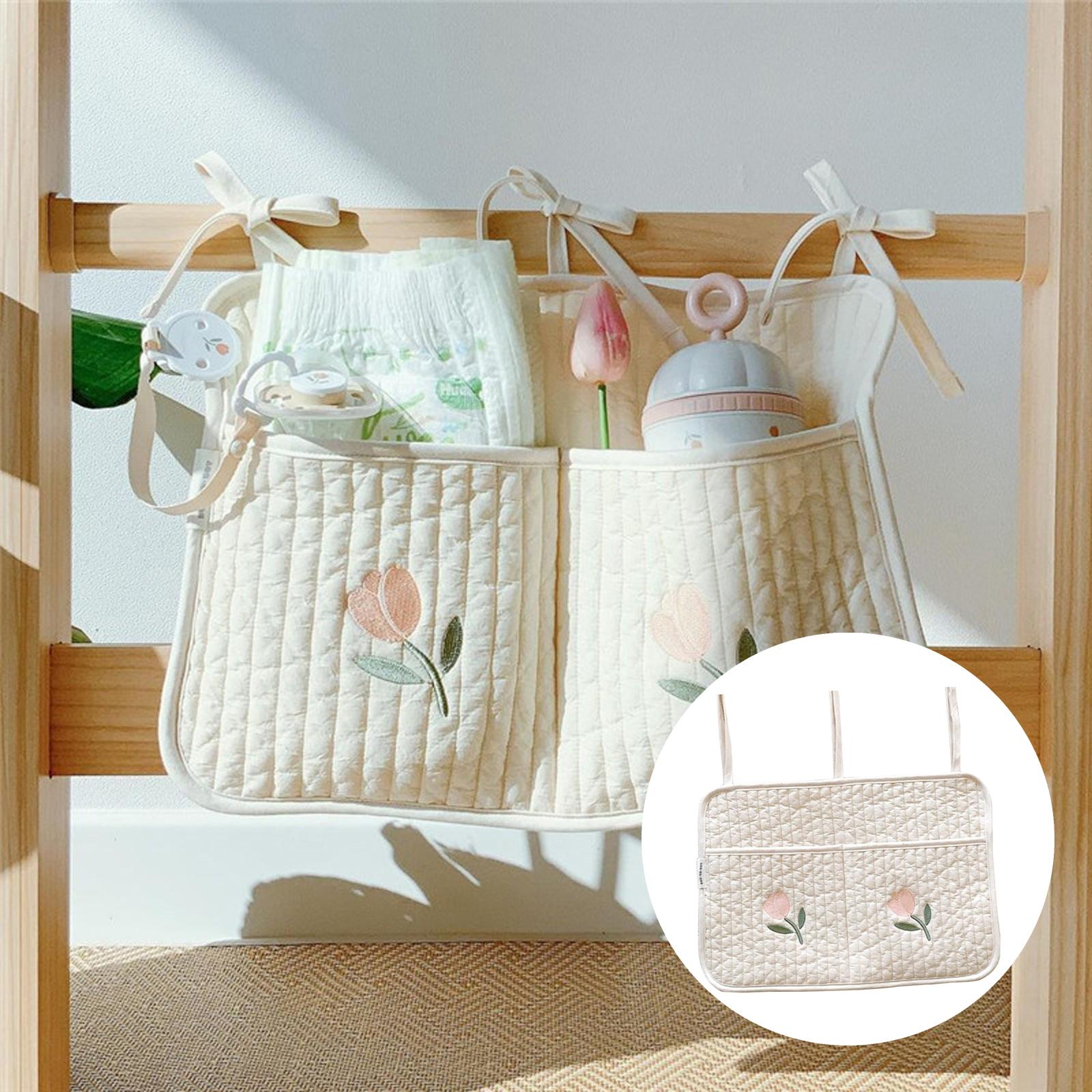 Baby Diaper Bag Put Up Storage Pouches for Bed Storage Bibs Put UP Diaper Tulip Large