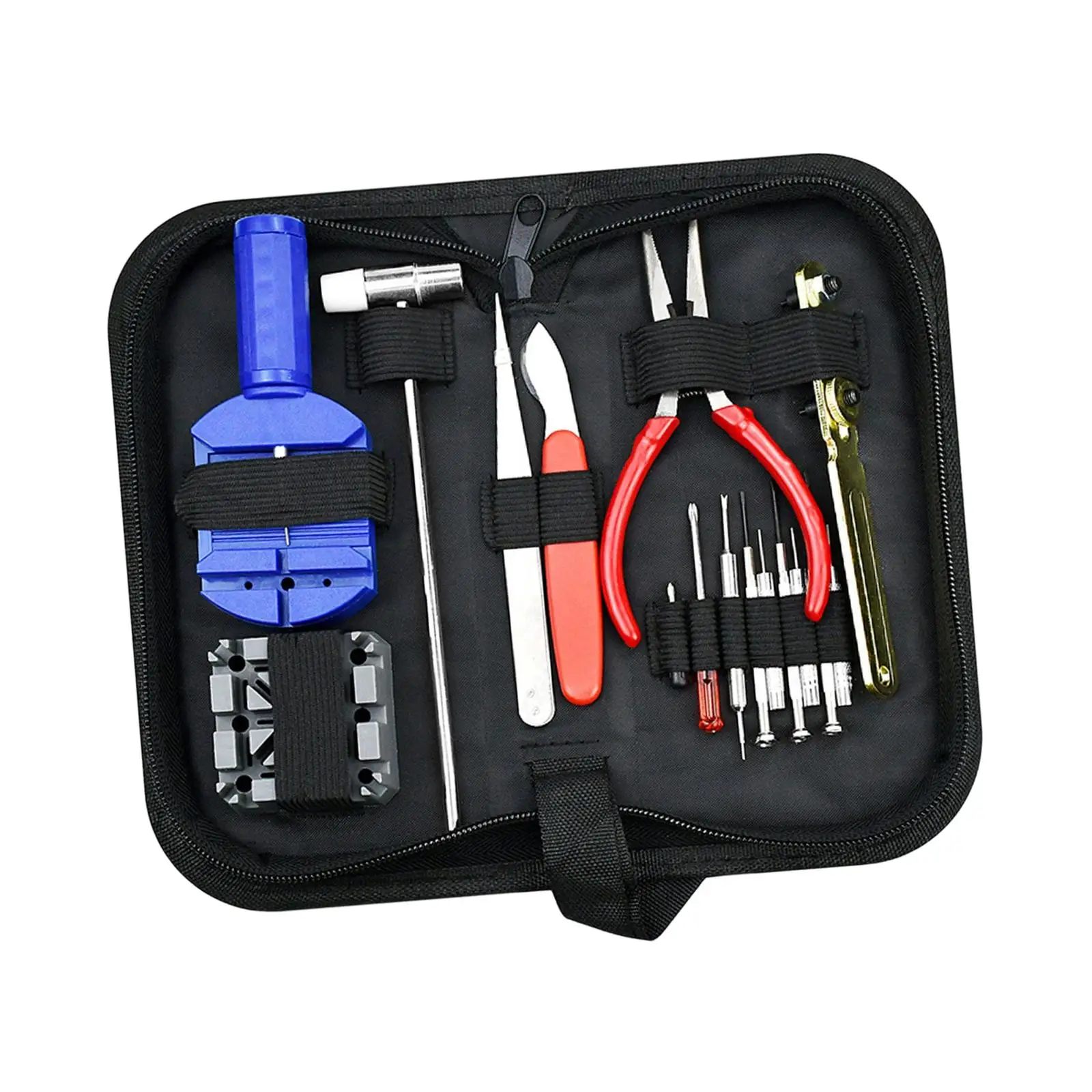 16 Pieces Watch Repair Set with Carrying Case Multifunctional Accessory