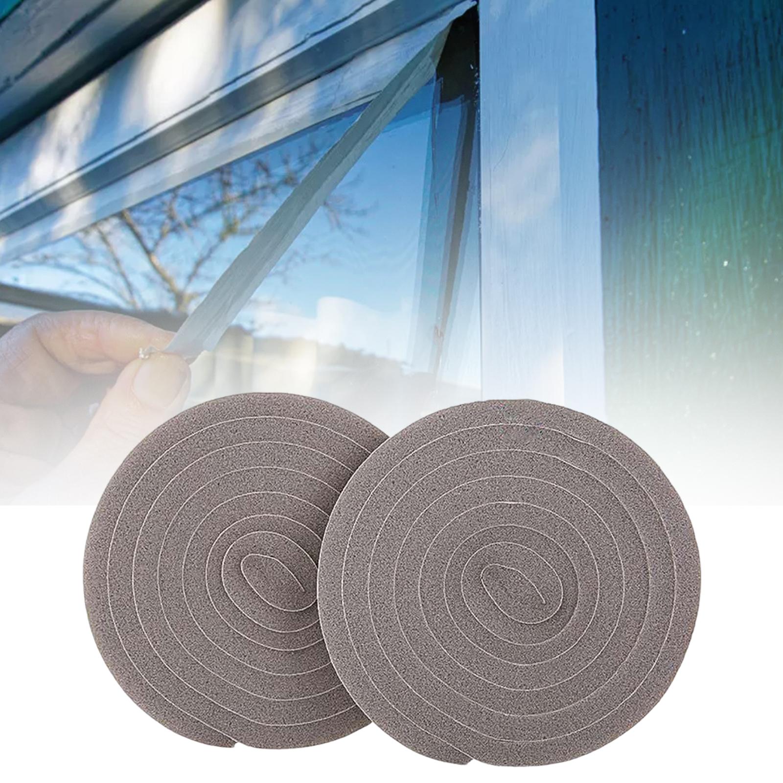 2x Door Window Seal Strip 2M Sponge Soundproof Weatherproof for Door Frame