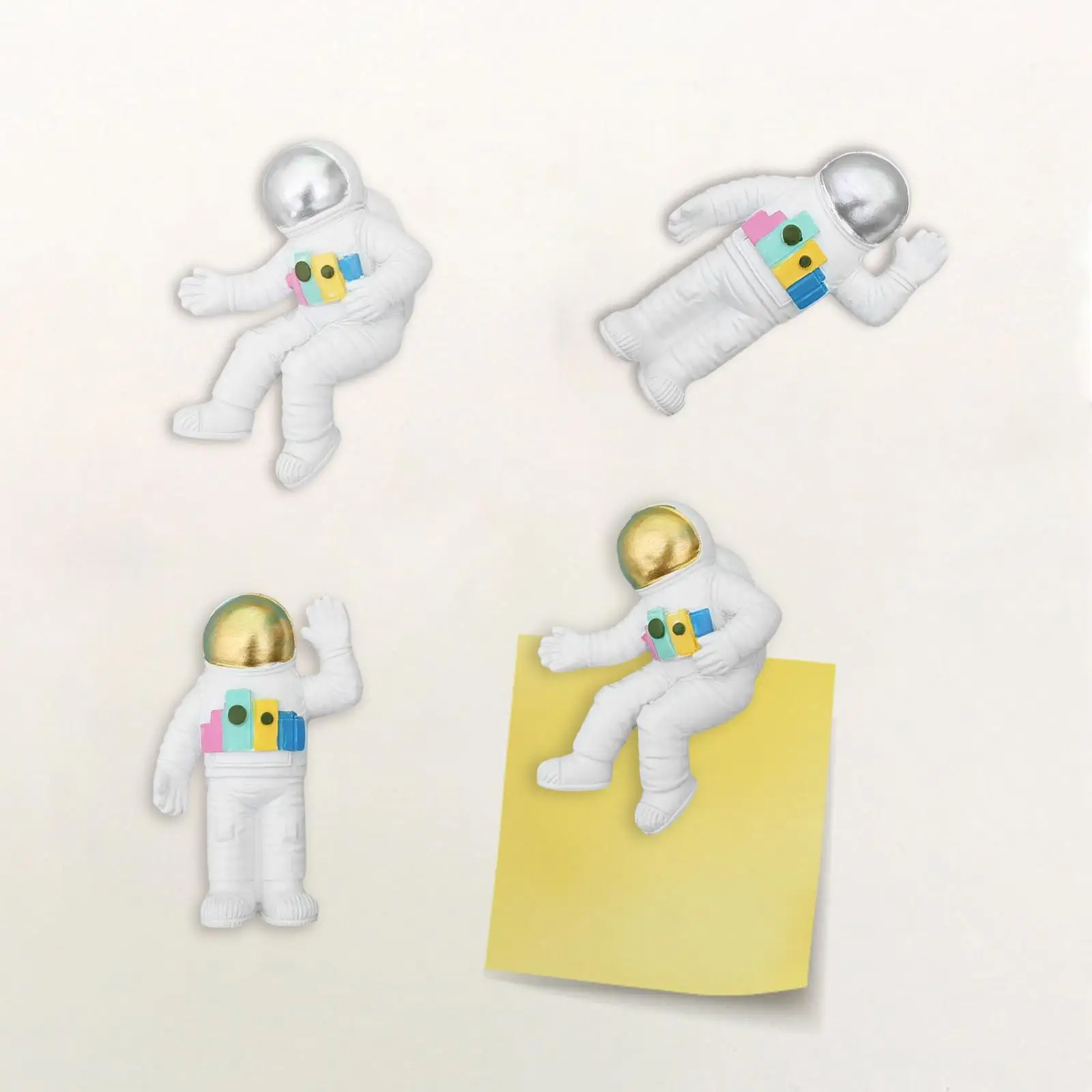 Cute Fridge Magnets Waving Astronaut Astronaut Adroable Decor Office Magnets Decorative Refrigerator Stickers for Kitchen