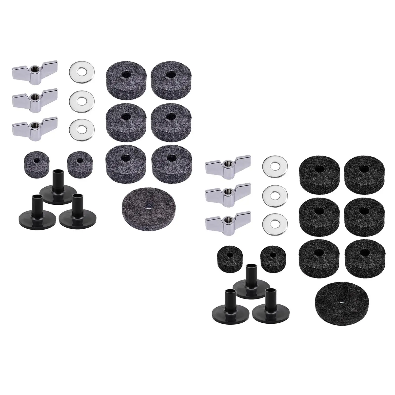 Drum Replacement Parts, Cymbal Felt Washer Drum Accessories, Attachment Drum Sets Replacement, for Music Stage Performer