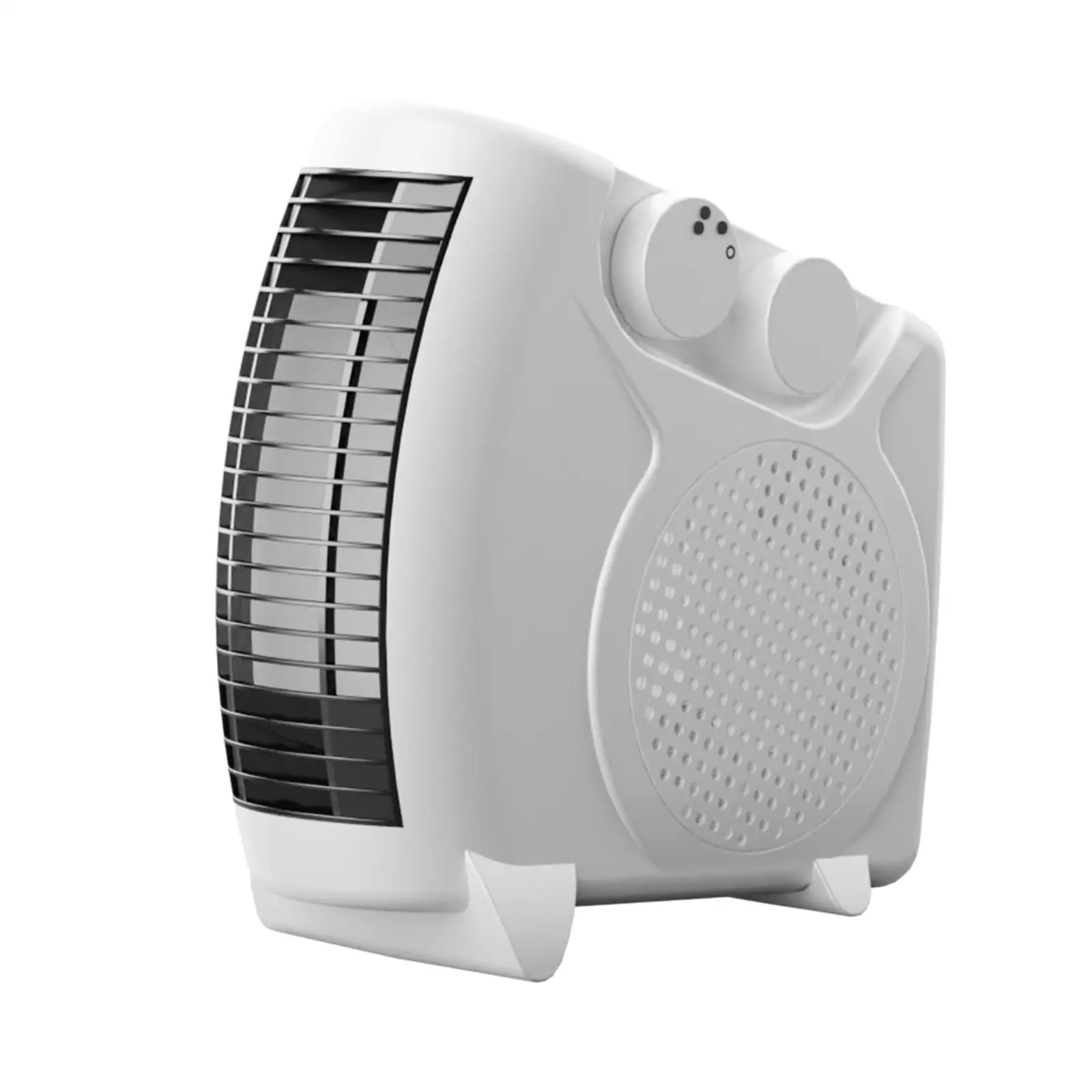 Electric Desktop Space Heater 1200W Compact Size Auto Off Protection Household Fan Heater for Living Room Multifunctional Sturdy