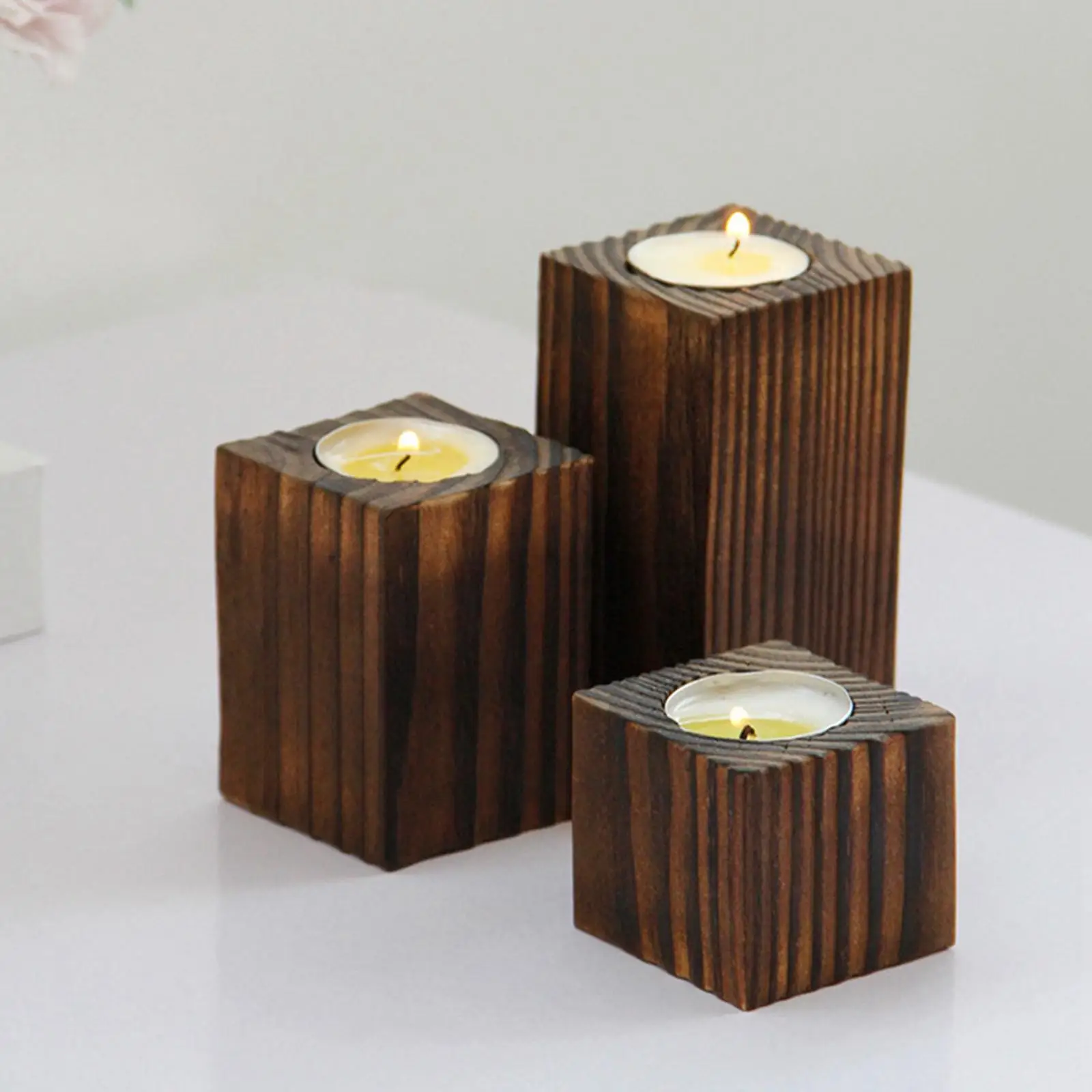 Pillar Candle Holder Candle Candlestick for Party Holiday Wedding