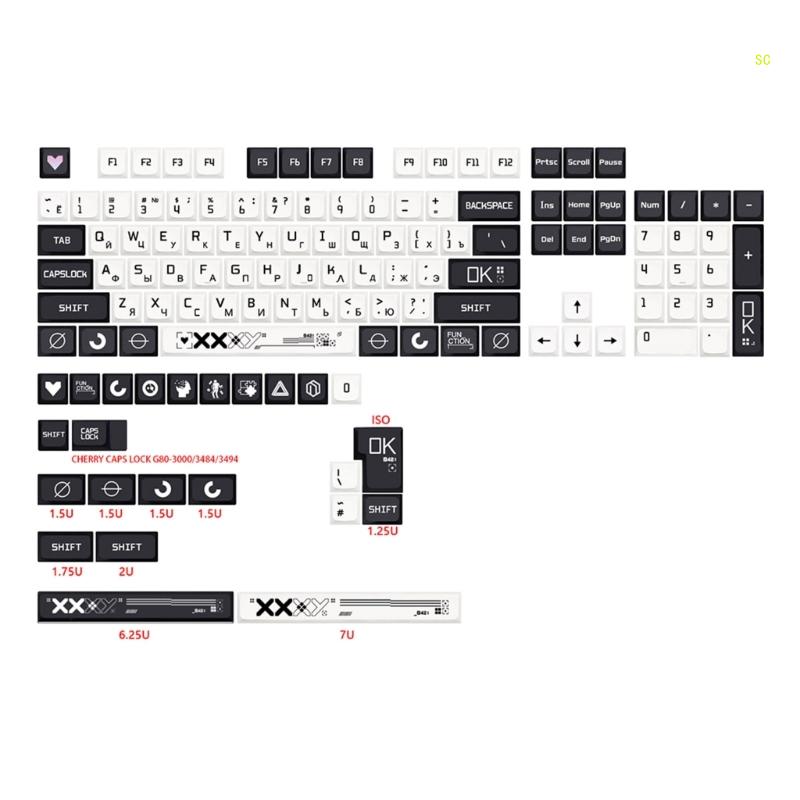 Conjunto teclas XDA CSgo DyeSubbed Keycap para