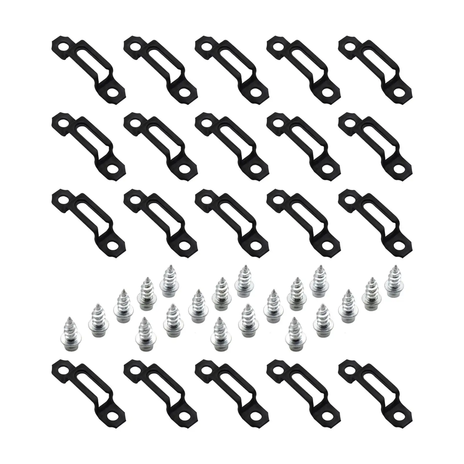 20Pcs 2 in 1 Invisible Connector Screw Fasteners Cabinet Simple Connection with Screws Household for Wardrobe Kitchen