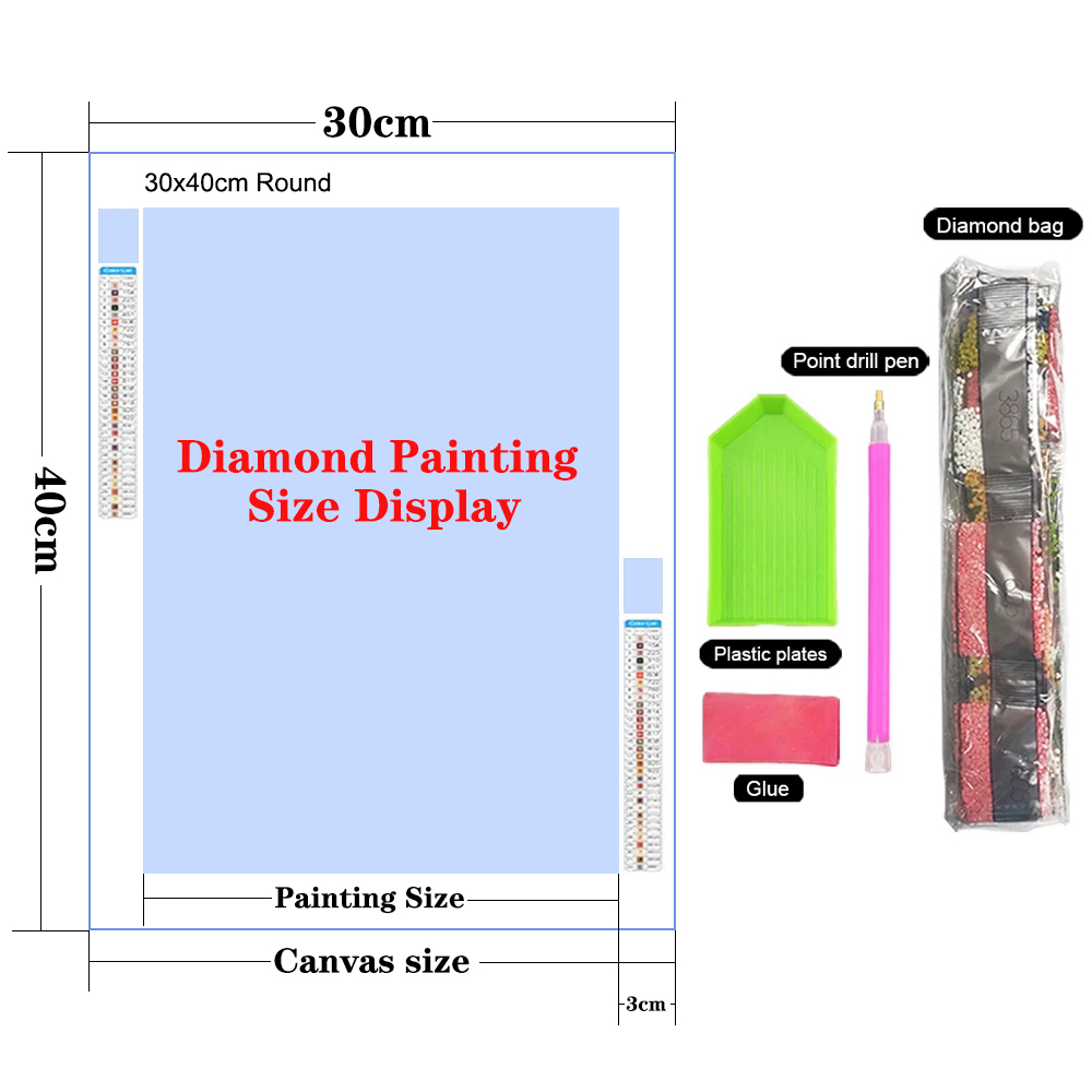 5D DIY Diamant Malerei Cartoon Anime volle Runde Diamant Mosaik Stickerei süße Mädchen Kreuzstich Set Kunst Home Dekoration Geschenk – Detail 14