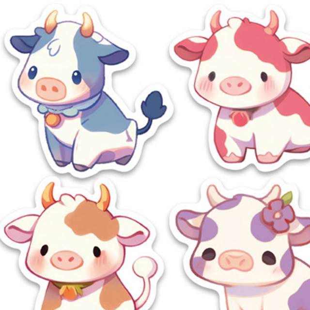 50Pcs Highland Cow Cartoon Stickers animali bovini Graffiti Kids Toy  Skateboard Phone Laptop bagagli Sticker decalcomanie - AliExpress