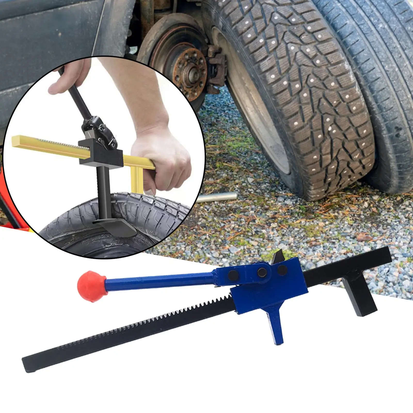 Manual Tire Changer Expander for Vehicles Trucks Cars Replaces Tire Removal Tools Carbon Steel Durable Tire Changer Bead Breaker