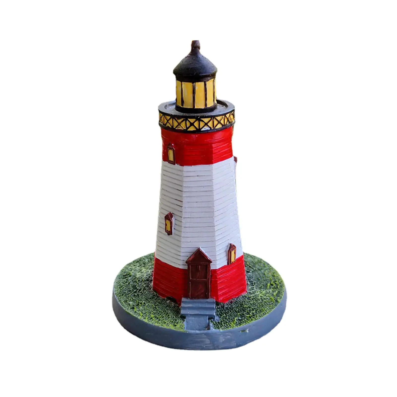Lighthouse Ornament Figurines Lighthouse Decoration Sand Table Toy Accessories for Desktop Decor