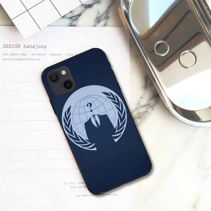 Anonymous Hacker Funny Phone Case For IPhone 13 12 11 XS X 8 7 6