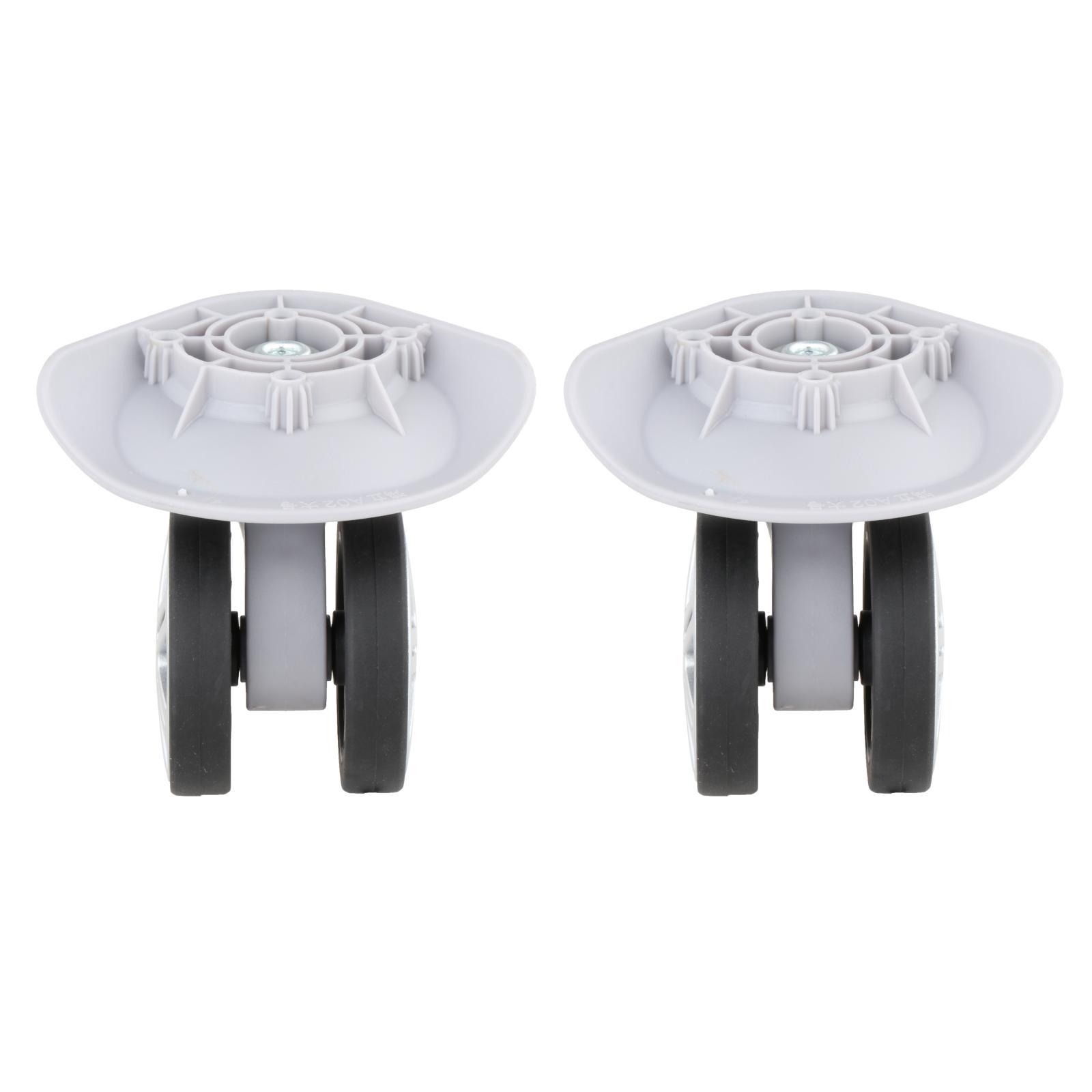 2 Pieces Replacement Luggage Wheels A19 Double Row Roller Heavy Duty Durable Suitcase Wheels Swivel Casters for Travelling Bag