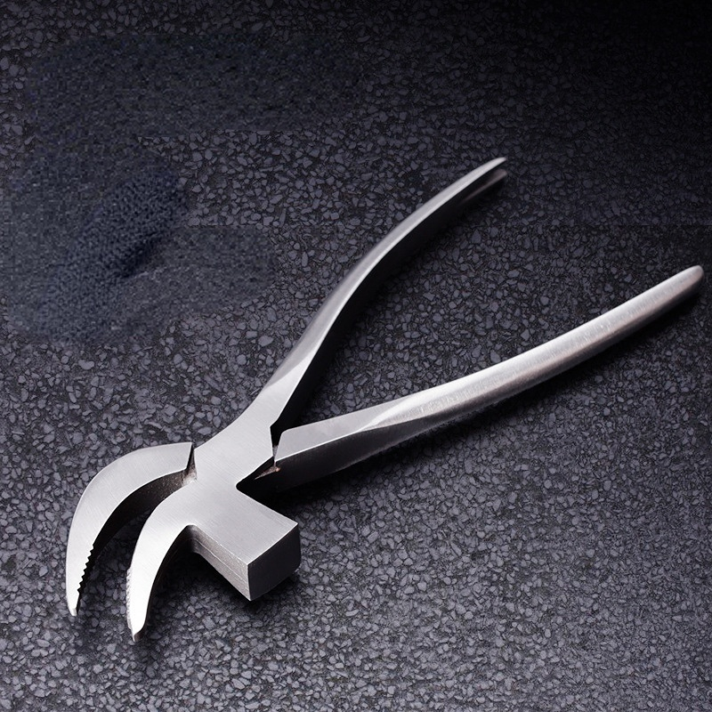 Feste Klemmzange mit Lederkante, Zange zur Herstellung von Ledertaschen, Lederkantenverstellung, Presse, flache Zange, Reparaturwerkzeuge für Schuhmacher – Detail 3