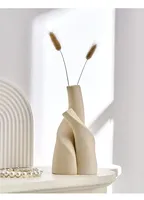 Modern Handmade Ceramic Frosted Desktop Vase Flower Pot 10