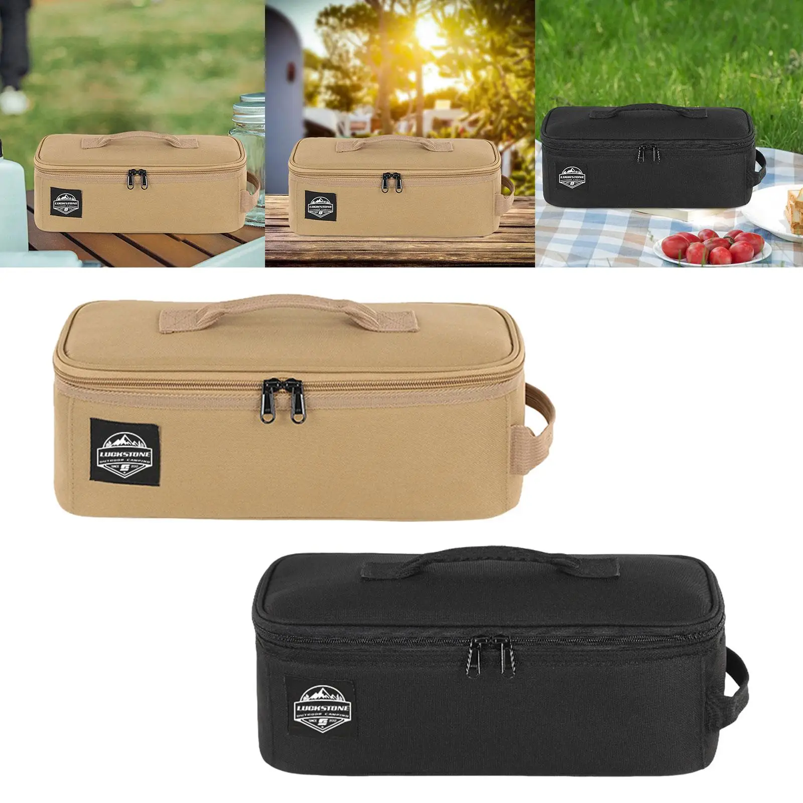 Camping Organizer Cooking Utensils Pouch for Beach Picnics Barbecue