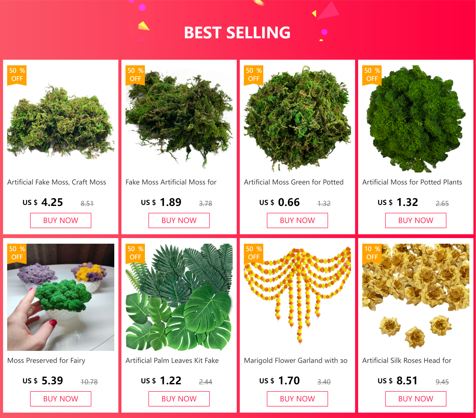 Artificial Fake Moss, Craft Moss for Potted Plant Centerpieces Decor