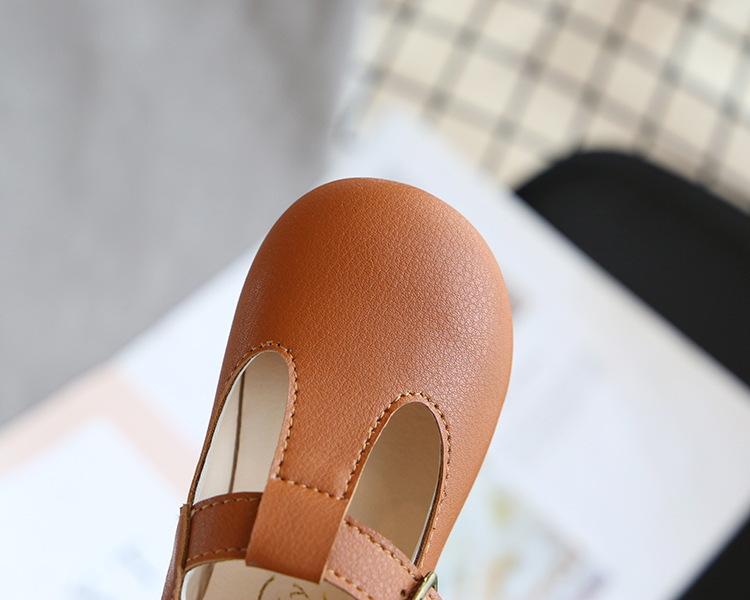 Frühling Herbst Kinder Schuhe T Strap Leder Schuhe Für Mädchen Jungen Nicht-slip Kleinkinder Mary Janes Baby Kinder Schnalle strap Wohnungen – Detail 19