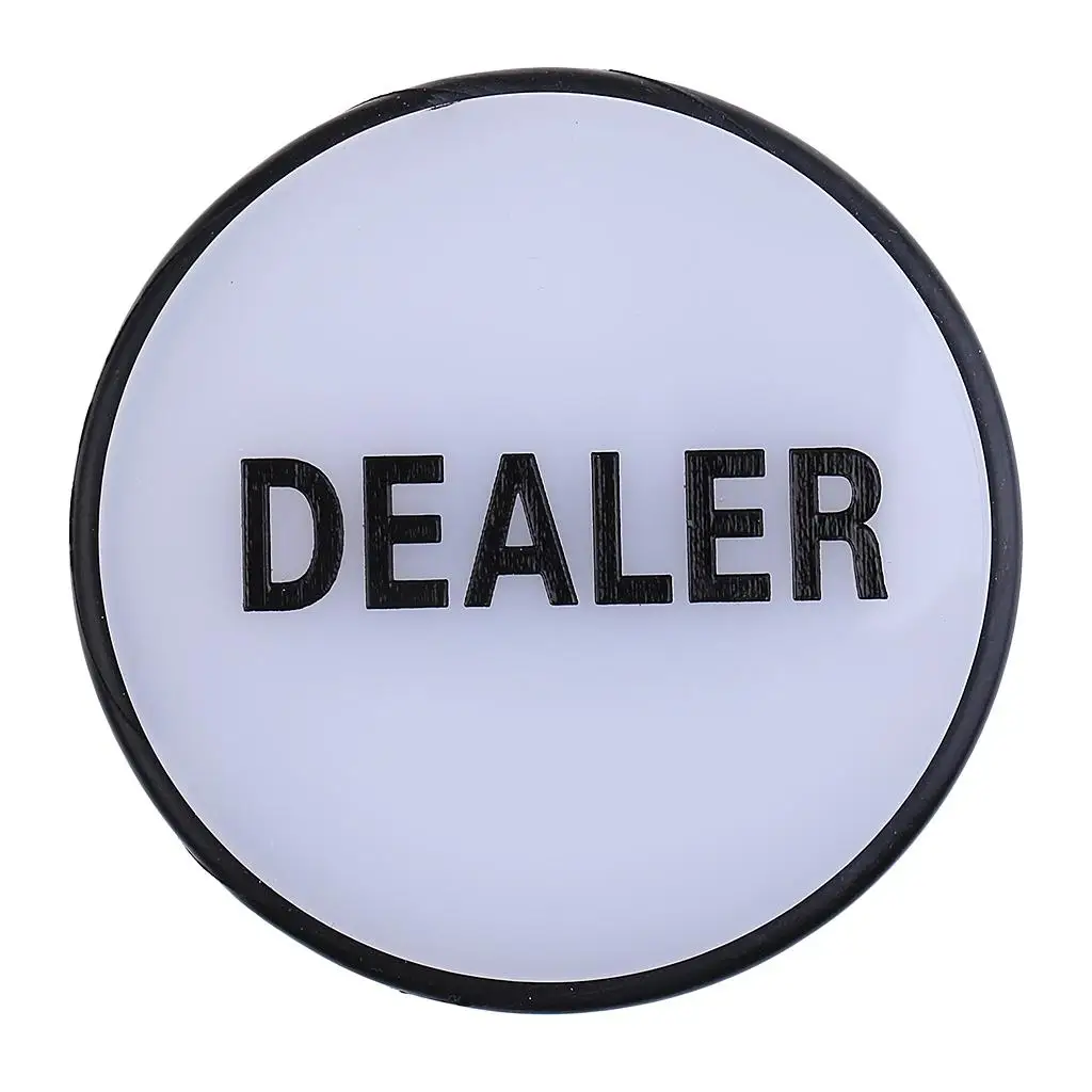 Double Sided  Black Big Dealer Button For Casino Game Accessory