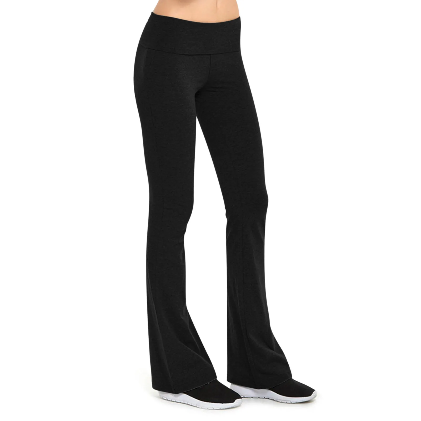 Womens Yoga Pants Run Gym Jogger Leggings Flare High Waist Exercise Tight Athletic Pants Yoga Loose Casual Sports Wide Leg Pants