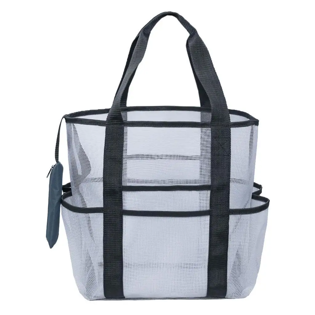 Mesh Shopping Bag Handbag Beach Picnic Storage Bag Organizer 