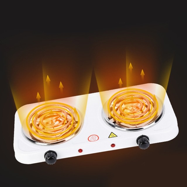 Double Hot Plate Portable Double Coil for BURNER Electric Stove Countertop  Cooktop for BURNER for Cooking Camping Fast H N0PF - AliExpress