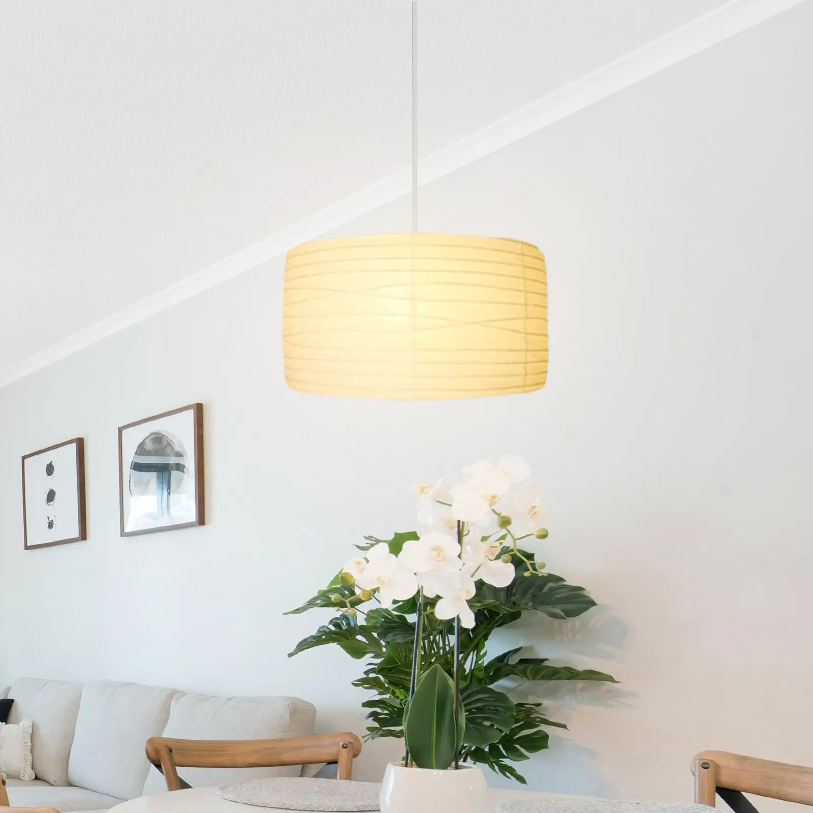 Paper Lamp Shades Handmade White Hanging Lamp Shade Floor Lamp Shades for Living Room Bedroom Pendant Lights Floor Lamps Wedding