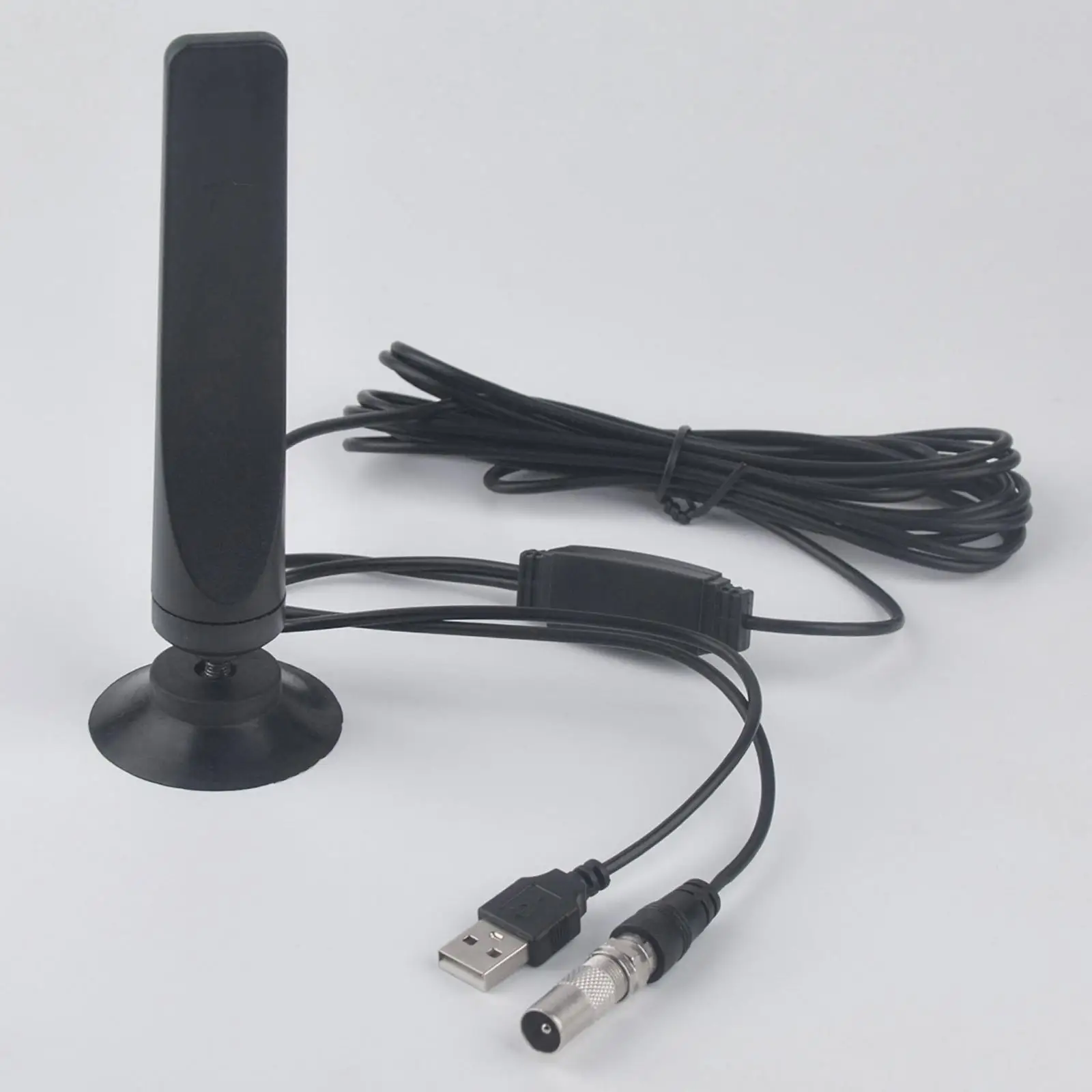 Indoor  Antenna Detachable 1080P F Head with Amplifier for -T2 Digital Signal Receiver 9.8ft Coax Cable Easy to Install