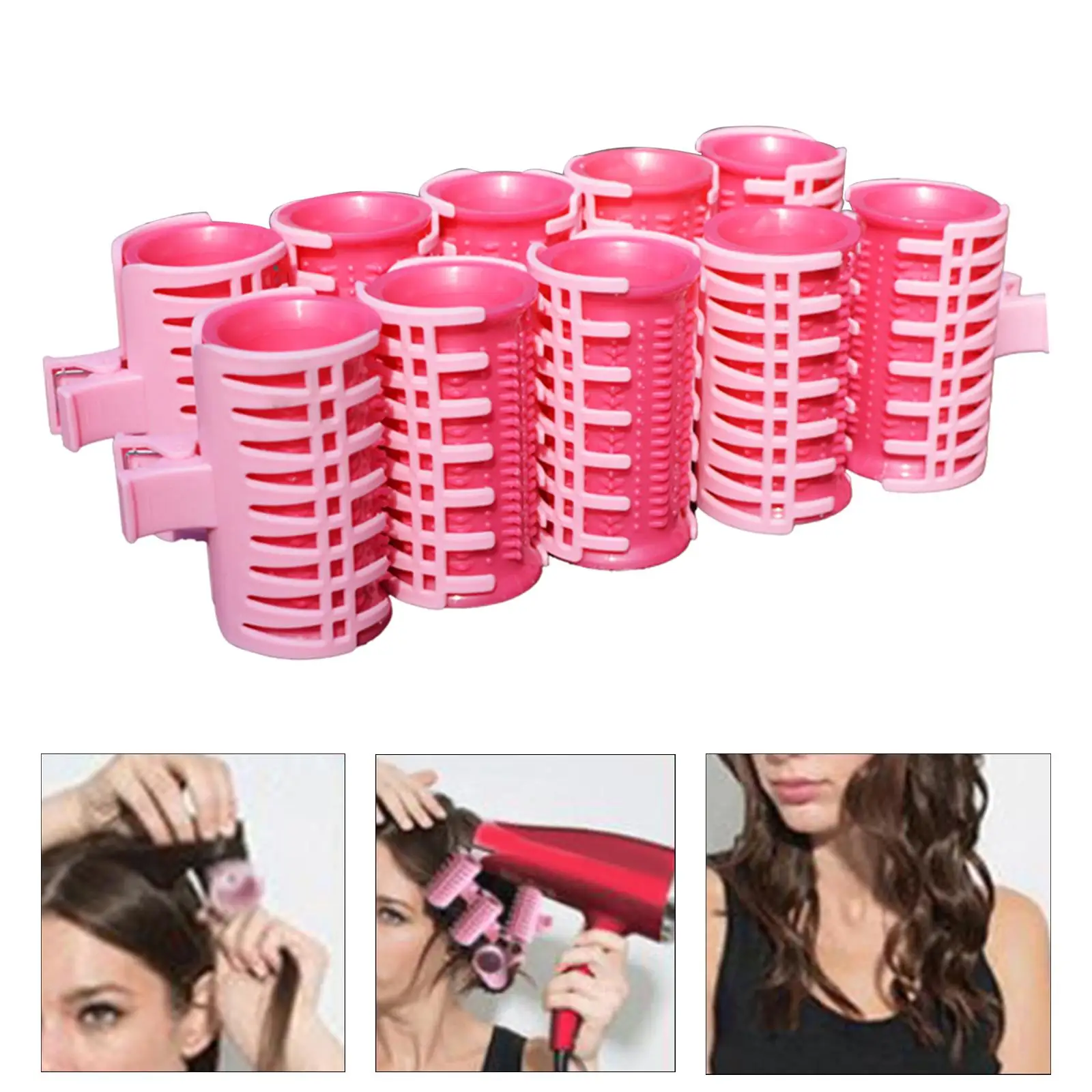 Roller Curlers Air  Folding Self  Barrettes Candy Color Beauty grip by self Set for Household DIY Girl  Women