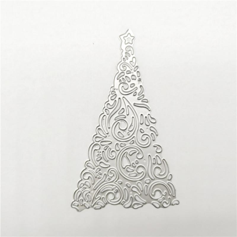 110*65mm Christmas Tree Metal Steel Frames Cutting Dies DIY Booking Photo Album Embossing Paper Cards