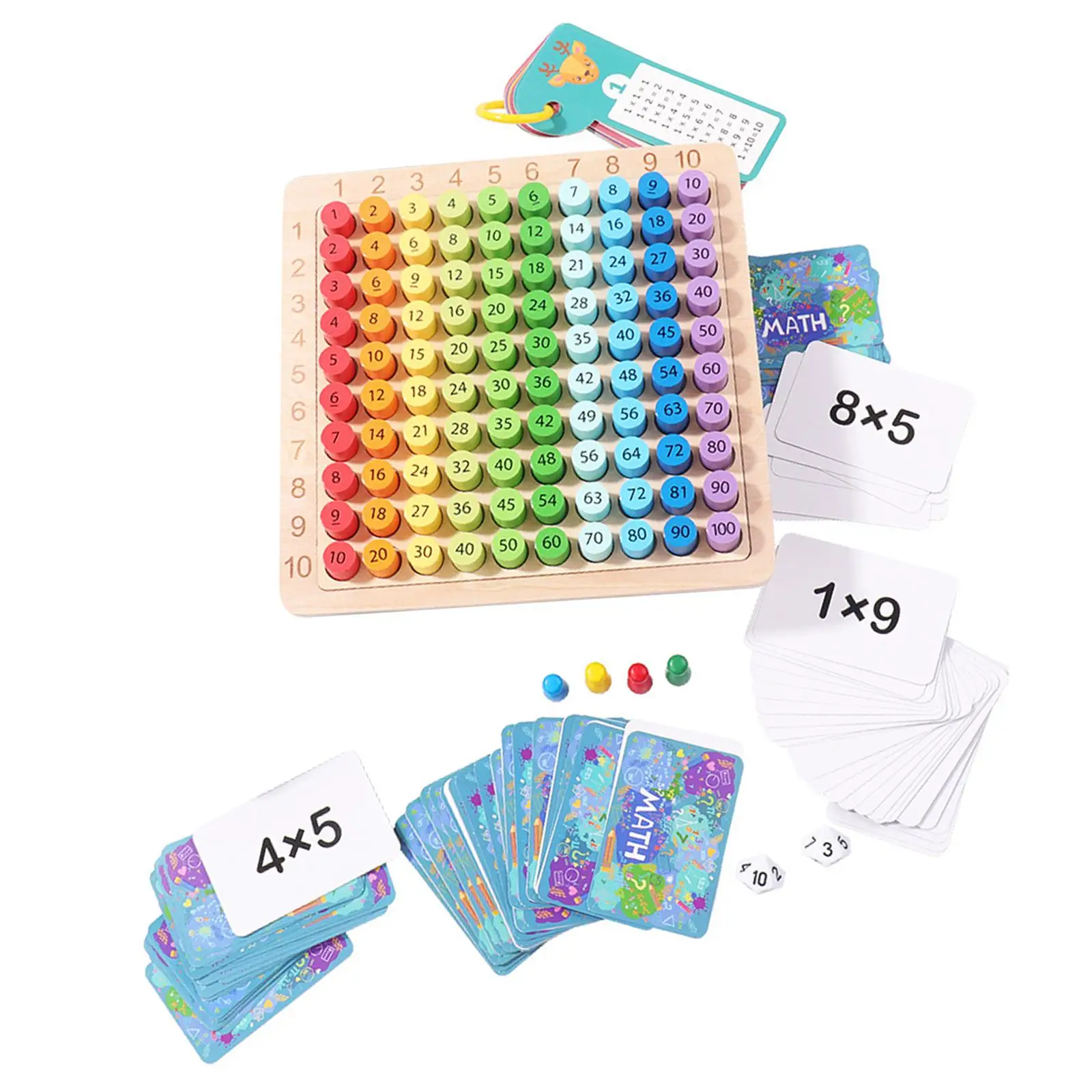 Multiplication Board Game Counting Arithmetic Teaching Aids for Exercise