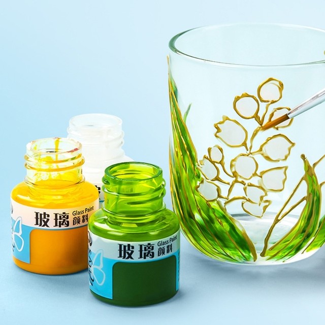 Vernice Per Vetro Trasparente Ideen Mit Herz - Verde Abete 90ml | Vernice Impermeabile Per Decorazione - Foto 6