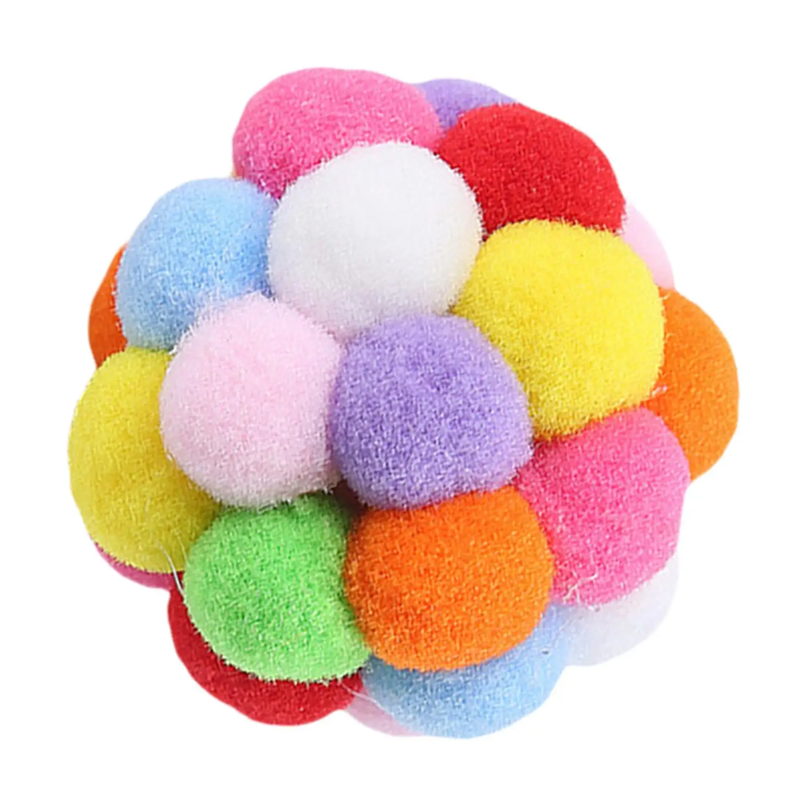 Plush Interactive Cat Toys KICKER Toys Funny Sounds with Bells Chirping Balls Cat Soft Toy Balls for Puppy Kitten Kitty Exercise