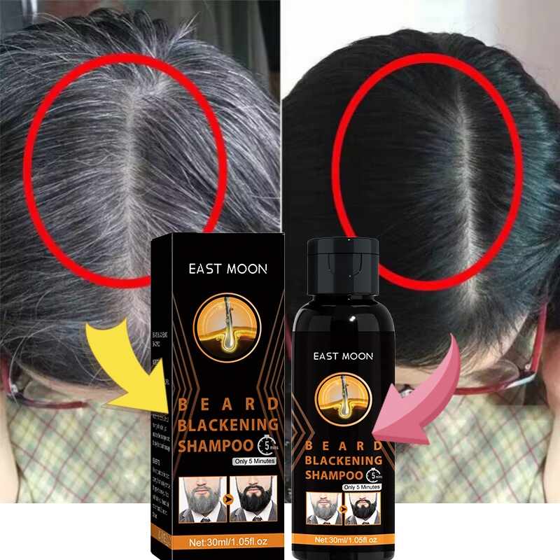 Best of Lasting Anti Gray Hair Shampoo White Hair To Black Treatment Natural Color Damaged Repair Care Growth Serum Products Men Women Reviews & Tips