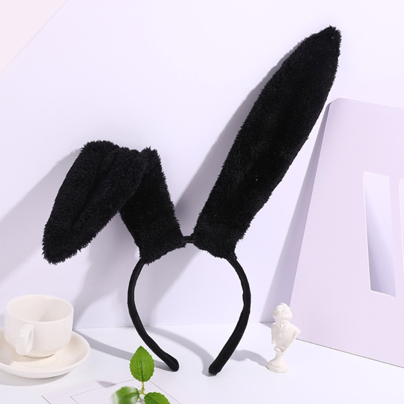 Süße Hase Ohrform Haar bügel niedlichen Haar halter Live-Übertragung Cosplay Party Kostüm Kopf bedeckung für Jugendliche Frauen Prop Unisex – Detail 1