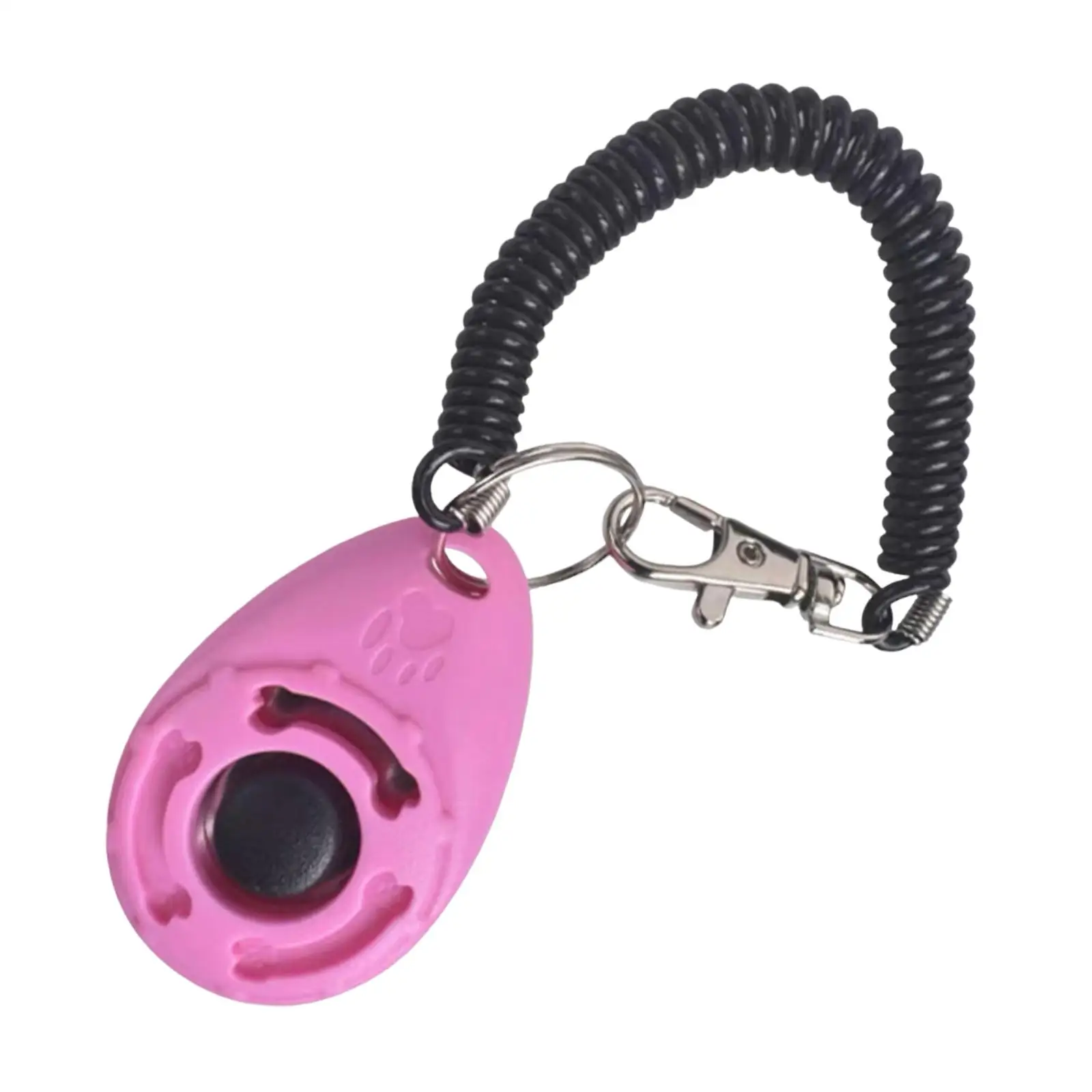 Dog Training Click with Wrist Strap Easy to Use for Household Pet Supplies