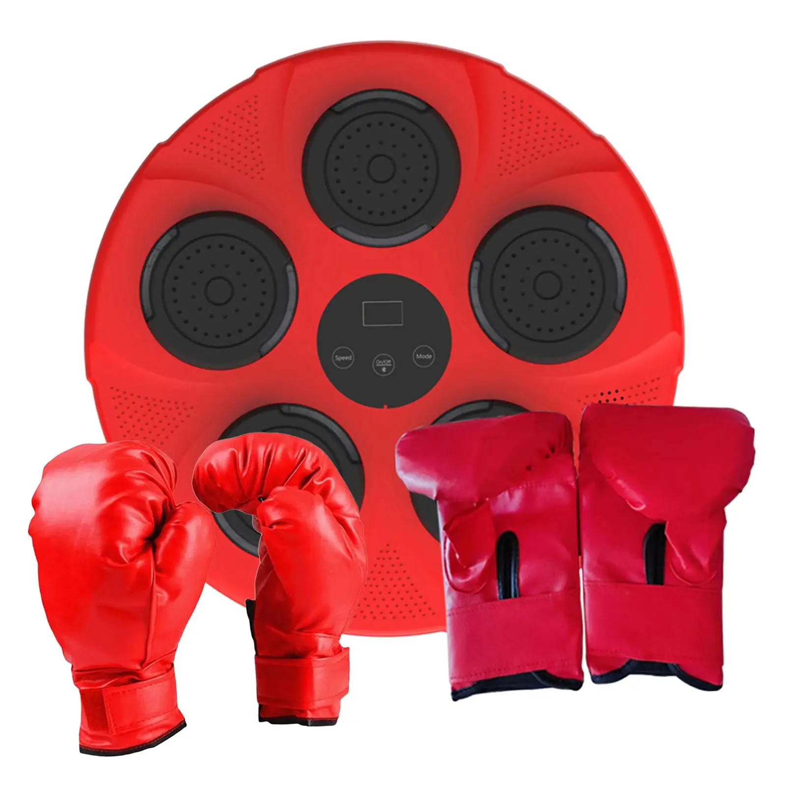 Electronic Boxing Machine Boxing Trainer Adjustable Lighted Music Boxing Wall Target for Reaction Focus Strength Training