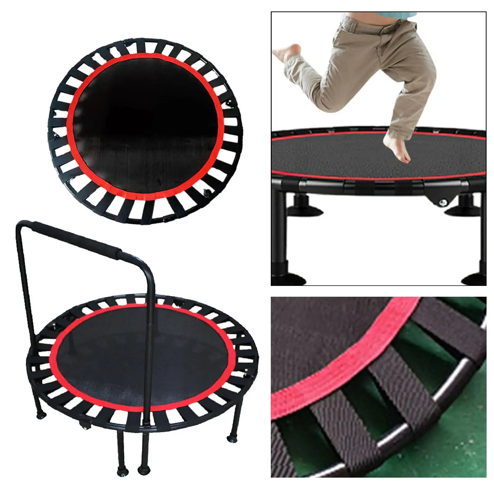 Premium Jumping Mat Long Lasting Birthday Gifts Play Exercise Safety Toy Trampoline for Kids Boy Girl Children Yard Toddler