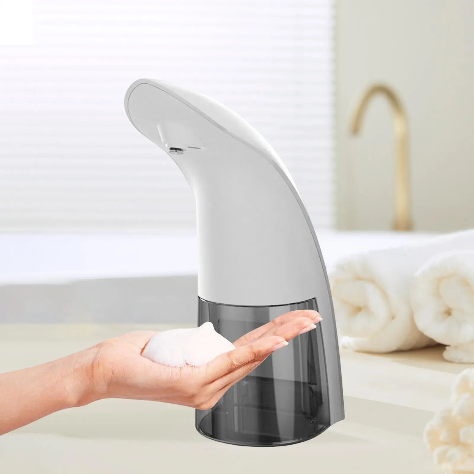 Automatic Induction Foam Liquid Soap Dispenser Hands Free Non Contact Tool Infrared Sensor for Kitchen Toilet
