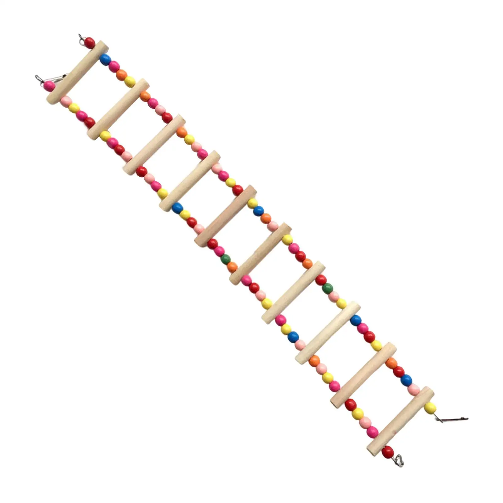 Multicolor Bird Ladder Parrots Swing Climbing Encourages Foot Exercise for Cockatiels Perch Budgie