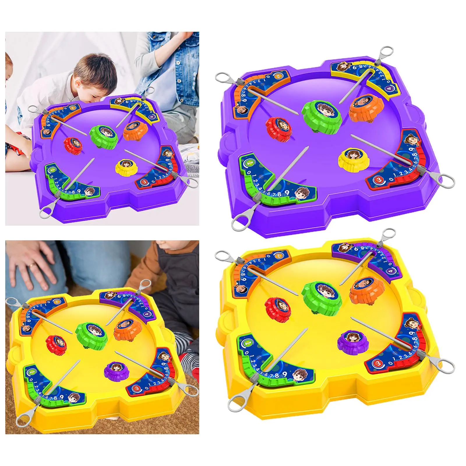 Gyro Toy Set Developmental Toy Wear Resistant Strategy Game for Kindergarten