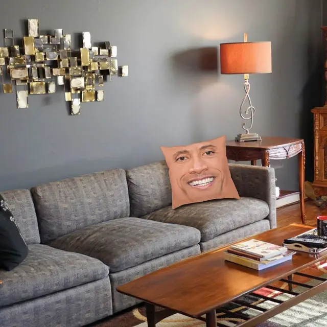 Sobrancelha meme dwayne the rock johnson capa de almofada 35x35 cm veludo  lance travesseiro caso decoração da sua casa cama escritório sofá fronha -  AliExpress