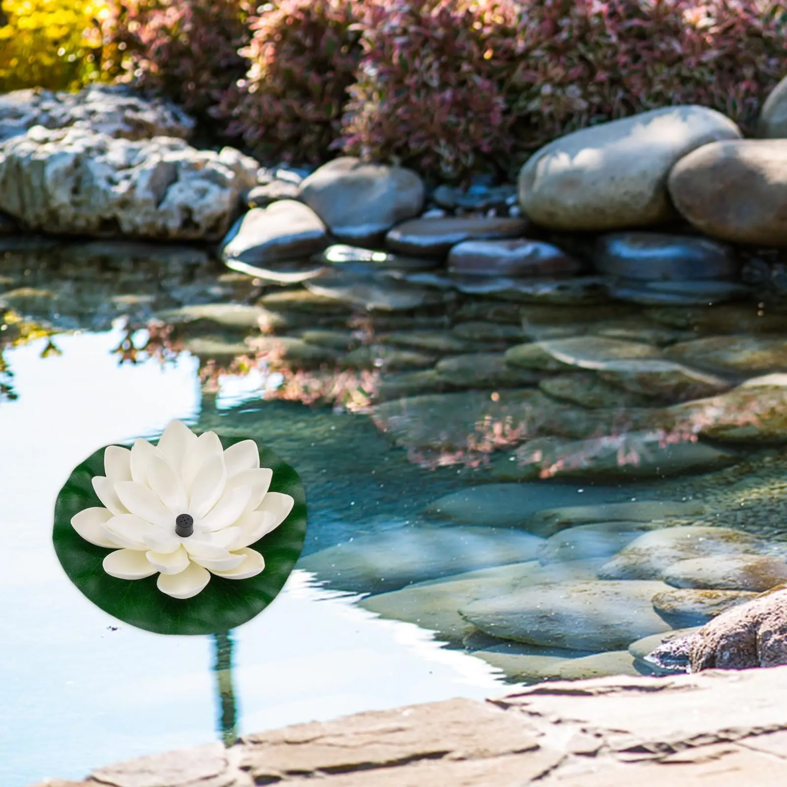 Solar Water Fountain with Lotus Lotus Flowers Pump Solar Powered Fountain Pump Solar Water Fountain for Garden Pond Bird Bath