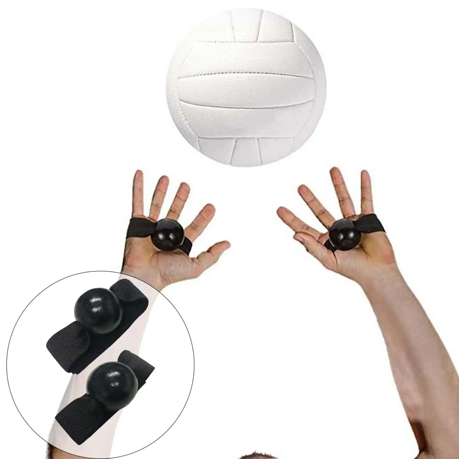 2Pcs Volleyball Setting Drills Training Aid Volleyball Assistant Setter Training Palm Hand Practice Strap