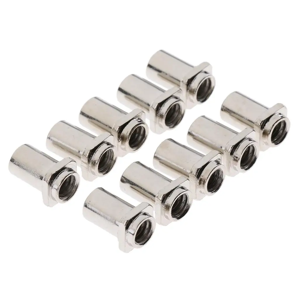 10pcs  Nuts for Tom Lug Durable Thread Nuts for Tom Floor Drum 